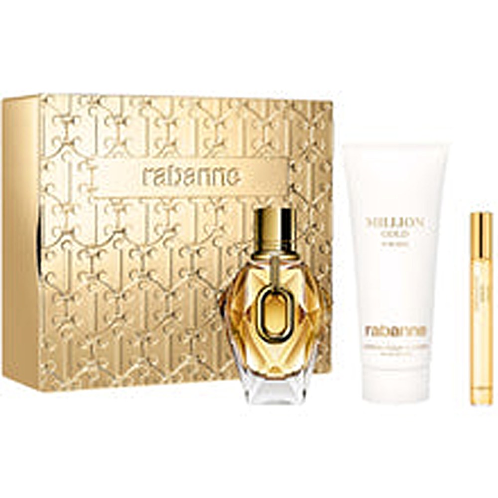 Lahjasetti Paco Rabanne Million Gold for Her EDP 90 ml, EDP-miniatyyri ja vartalovoide 100 ml 100ml 