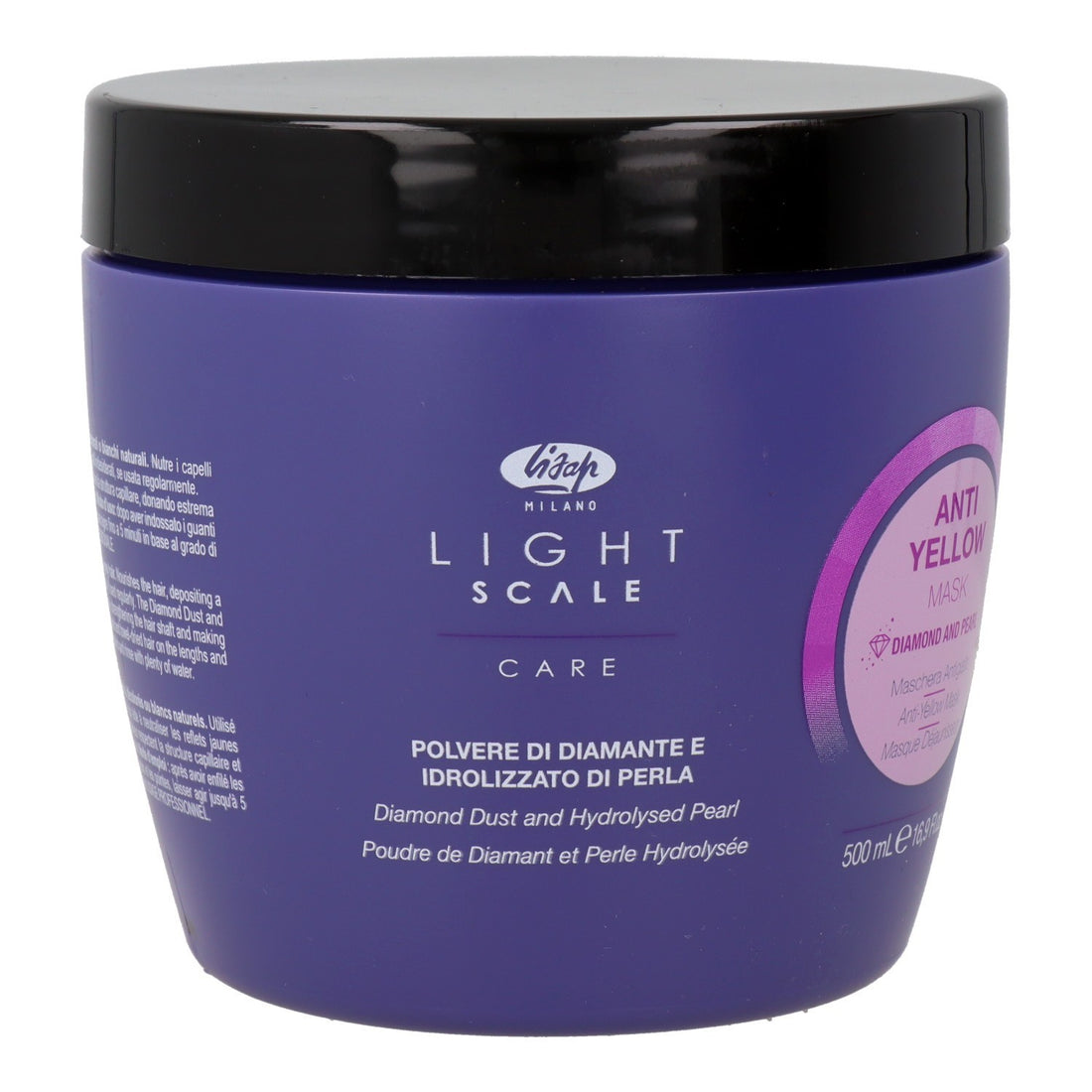 Lisap Light Scale Anti Yellow Maschera antigiallo capelli 500 ml — Maschera capelli