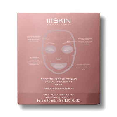 111skin Maschera Trattamento Viso Illuminante Oro Rosa 5x30 ml (150ml)