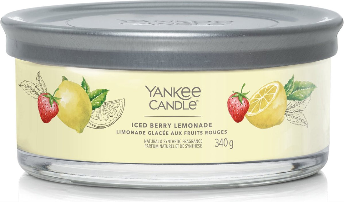 Candela profumata "Iced Berry Lemonade", 5 stoppini Yankee Candle Iced Berry Lemonade Tumbler 340 g