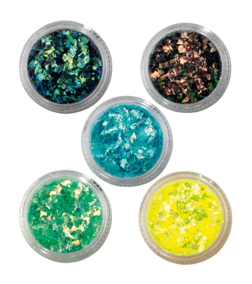 Peggy Sage Glitter Mix Fiesta 10 pezzi — Set unghie