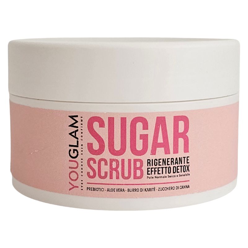 You Glam Suikerregenererende scrub met detoxeffect 200 ml