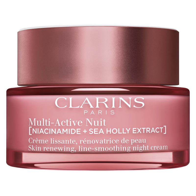 Clarins MULTI-AKTIV NATCREME UDGLÆTNING OG FORNYELSE AF HUD - Multiaktiv natcreme til alle hudtyper 50 ML