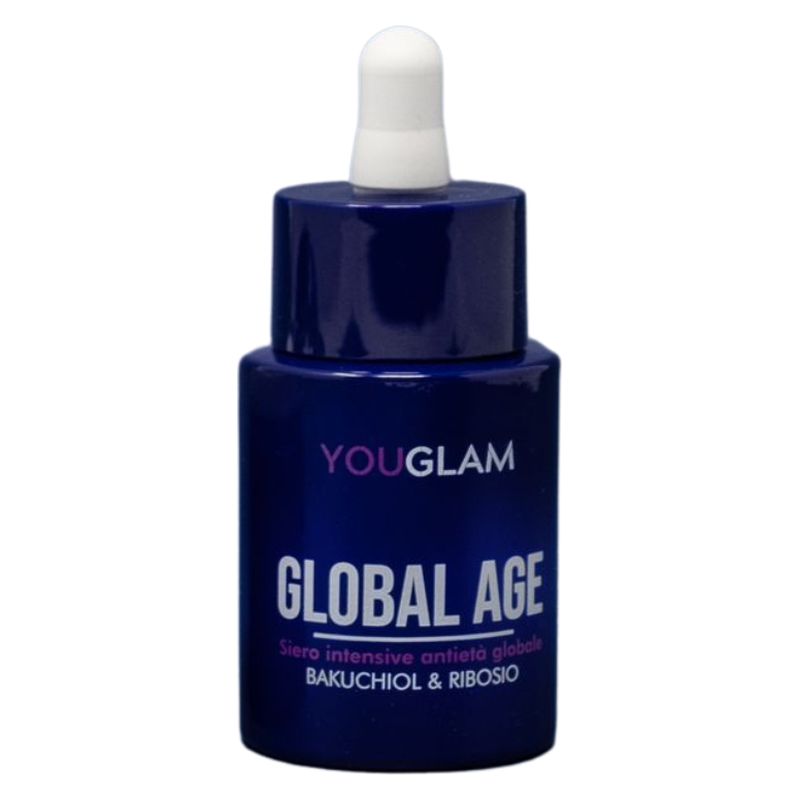 You Glam Global Age - グローバル アンチエイジング セラム バクチオール &amp; リボース 30 ml