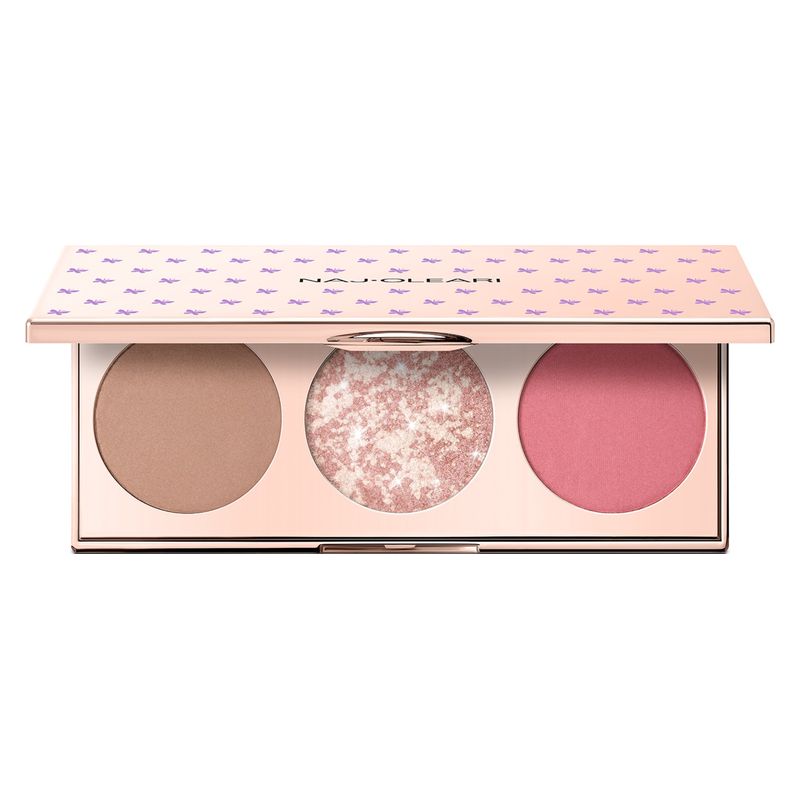 Naj·Oleari Ei koskaan ilman kasvojen Bronzer-, Blush- ja Illuminate Face Palette -palettia