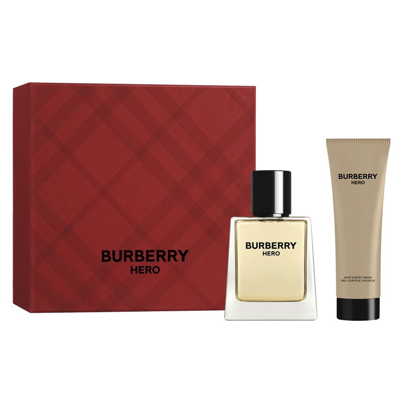 Burberry סט קופסת גיבורים לגבר - Burberry Hero או דה טואלט 50 מ&quot;ל - - Burberry ג&