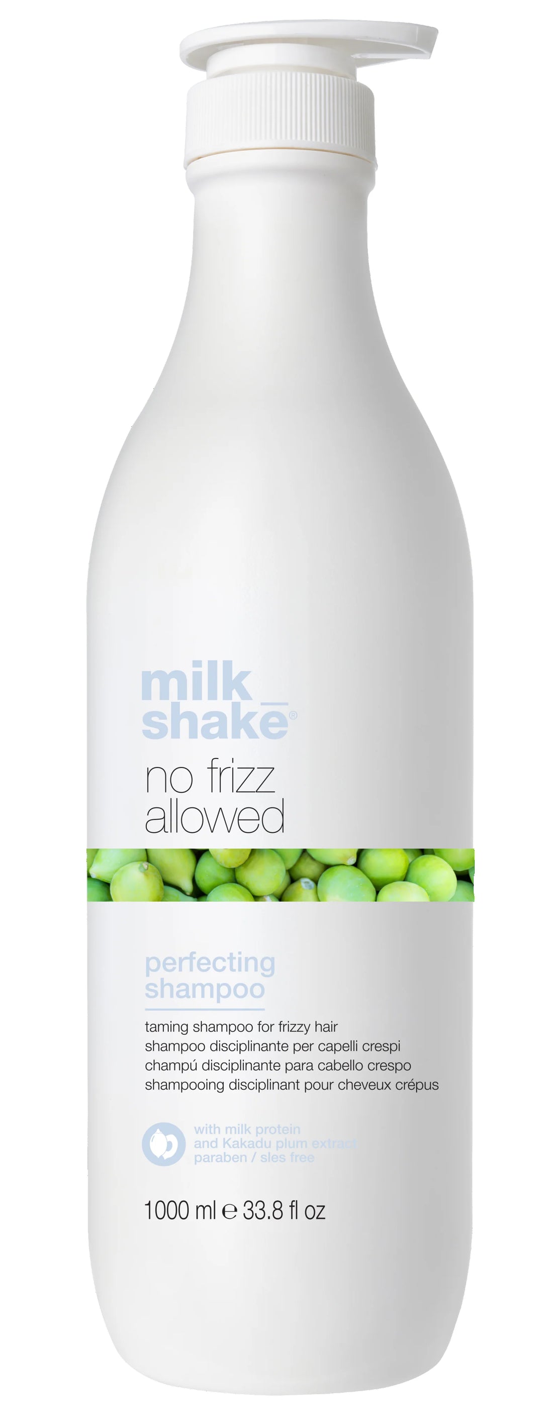 Shampoo lisciante per capelli ricci Milk_Shake No Frizz Allowed Perfecting Shampoo 1000 ml