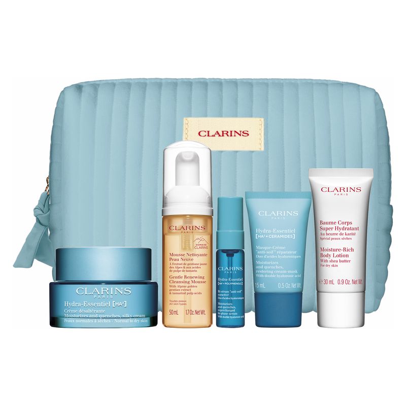 Clarins HYDRATION BLUE BAG SET