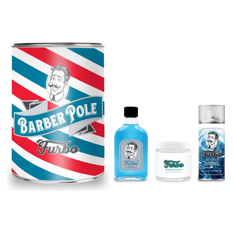 Furbo Cofanetto Barber Pole Blu