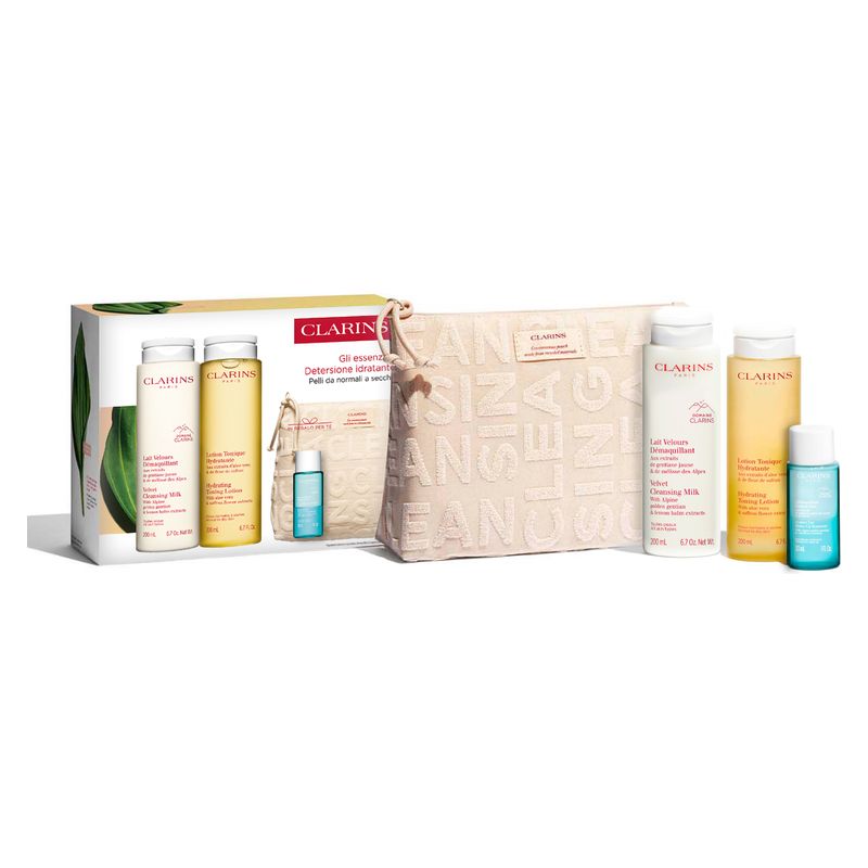 Clarins The Essentials Set Hydrating Cleansing Normal till Torr hud