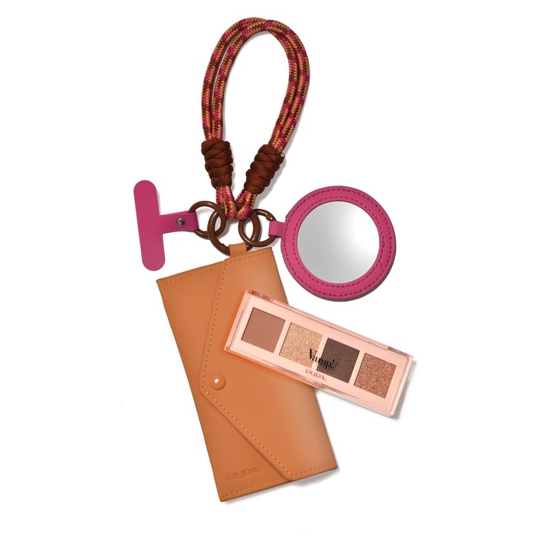Pupa EVERYWEAR - VAMP! PALETTE 4 OMBRETTI - LACCIO DA POLSO, PHONE PATCH, SPECCHIETTO, PORTA PALETTE 002 5.2 g