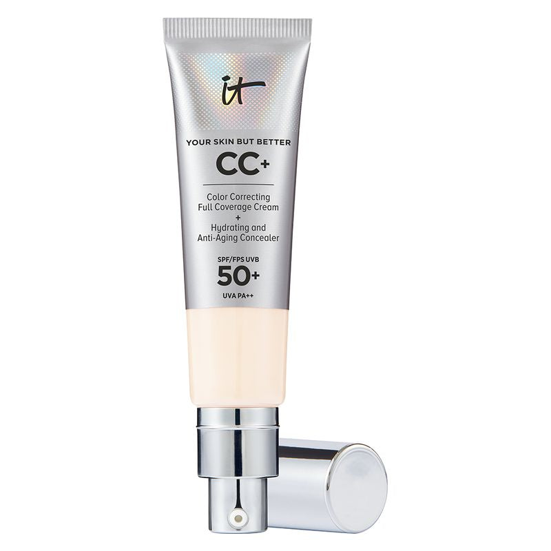 Fond de teint It Cosmetics Crème Cc+ à couverture totale avec SPF 50+ Porcelaine Claire 32 ml 