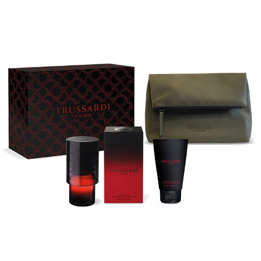 Trussardi Cofanetto Primo Contemporary - Trussardi Primo 100 Ml, Shampoo &amp; Gel doccia 100 Ml, Beauty.