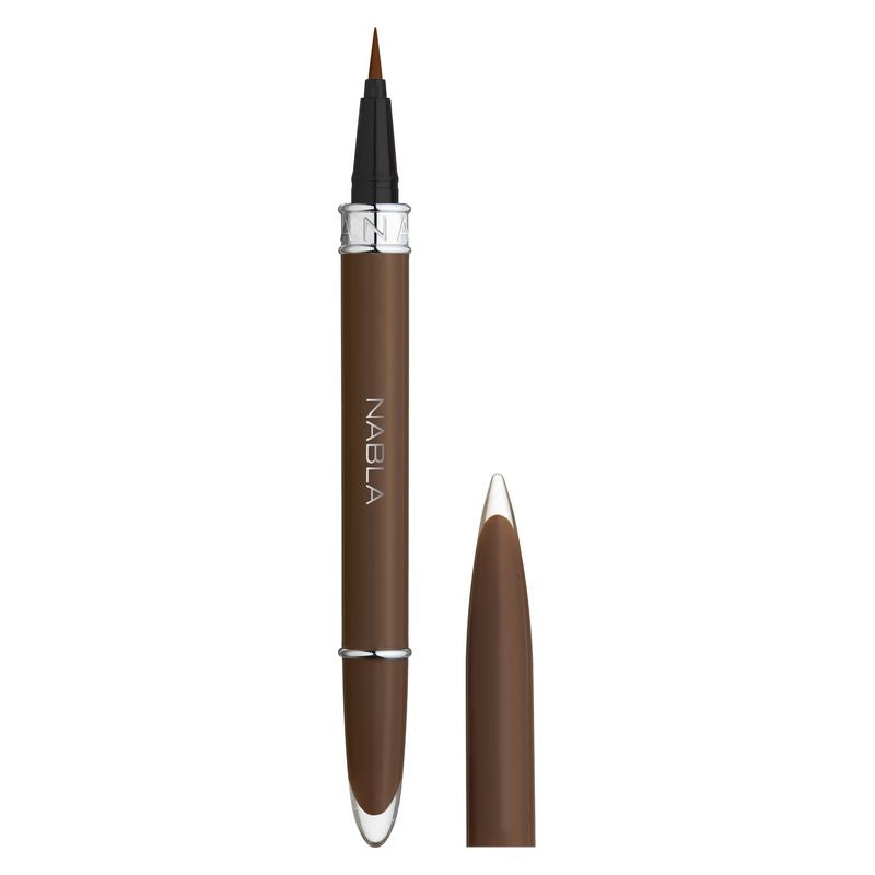Nabla True Signature Liner - Eyeliner Liquido Waterproof Di Precisione Deep Brown 0.7 G