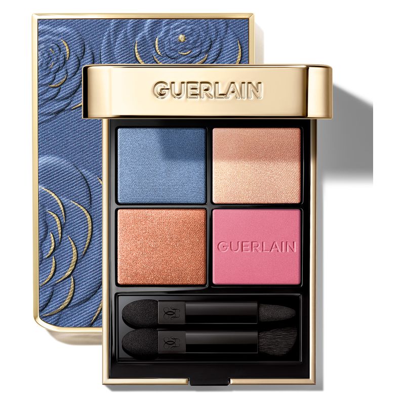 Guerlain Ombres G 4色アイシャドウ - ブルーミングデニムコレクション 396 - デニムブロッサム 