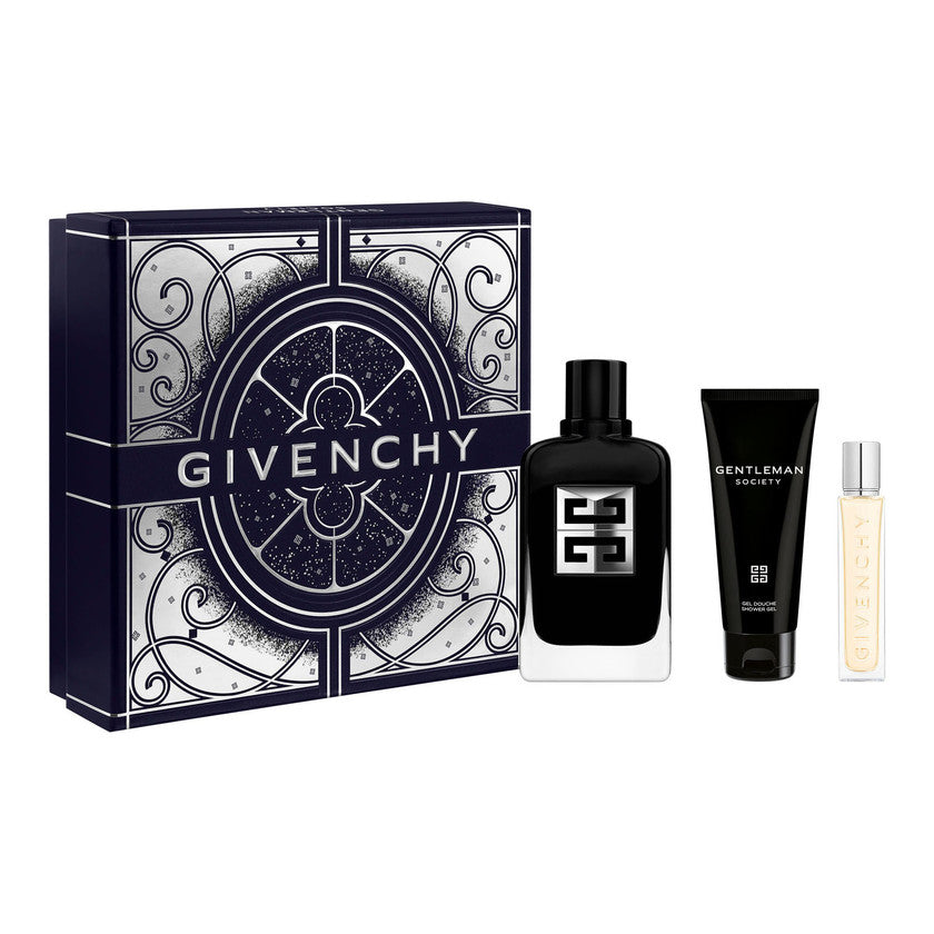 Givenchy Coffret Gentleman Society Eau De Parfum 100ml Avec Gel Douche 75ml Et Spray de Voyage 12,5ml 
