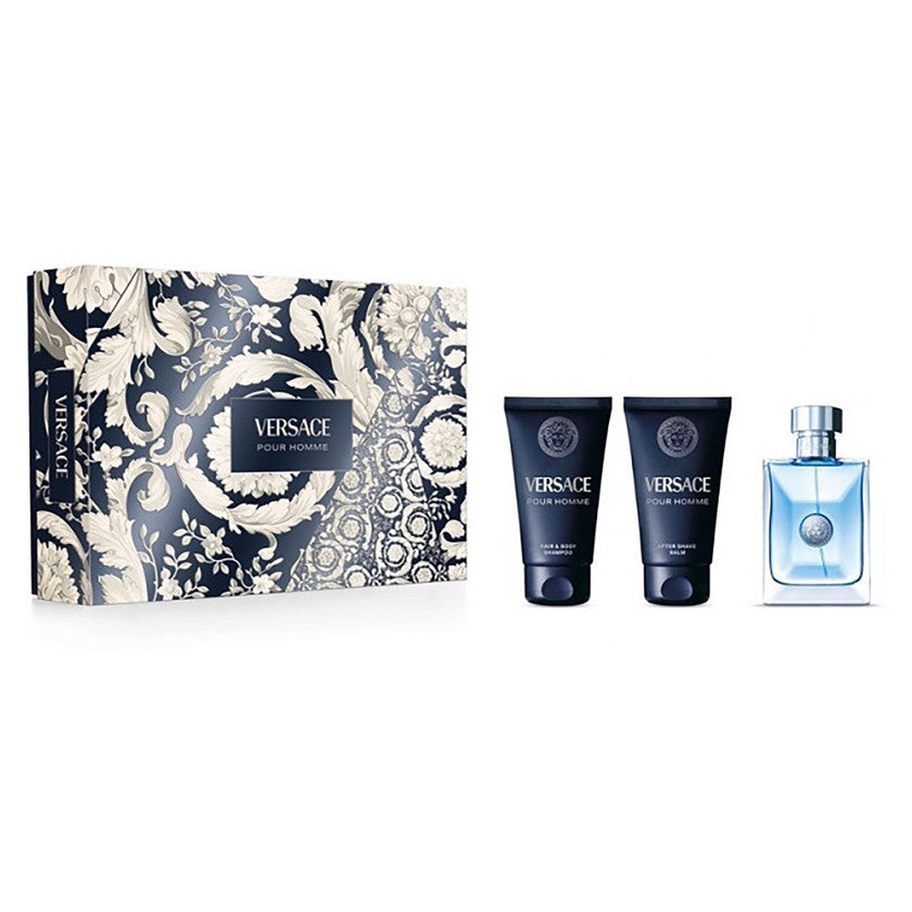 Versace Pour Homme Eau De Toilette 50ml cadeaupakket + Shampoo + aftershave balsem 
