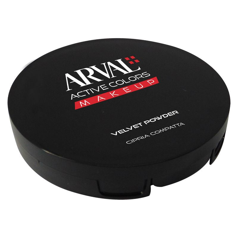 Arval Active Colors Velvet pudder - kompakt pudder 02 - FERSKEN 9 g