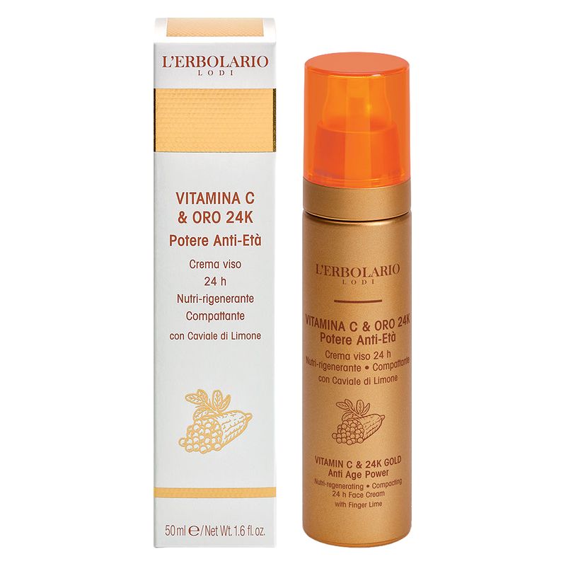 VITAMINA C &amp; ORO 24K POTERE ANTI-ETà CREMA VISO 24H 50 ML