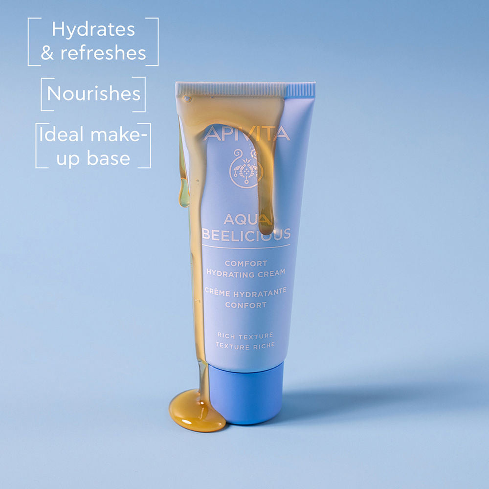 Apivita Aqua Beelicious Comfort Hydrating Cream Rich crema viso nutriente giorno e notte idratante 40 ml