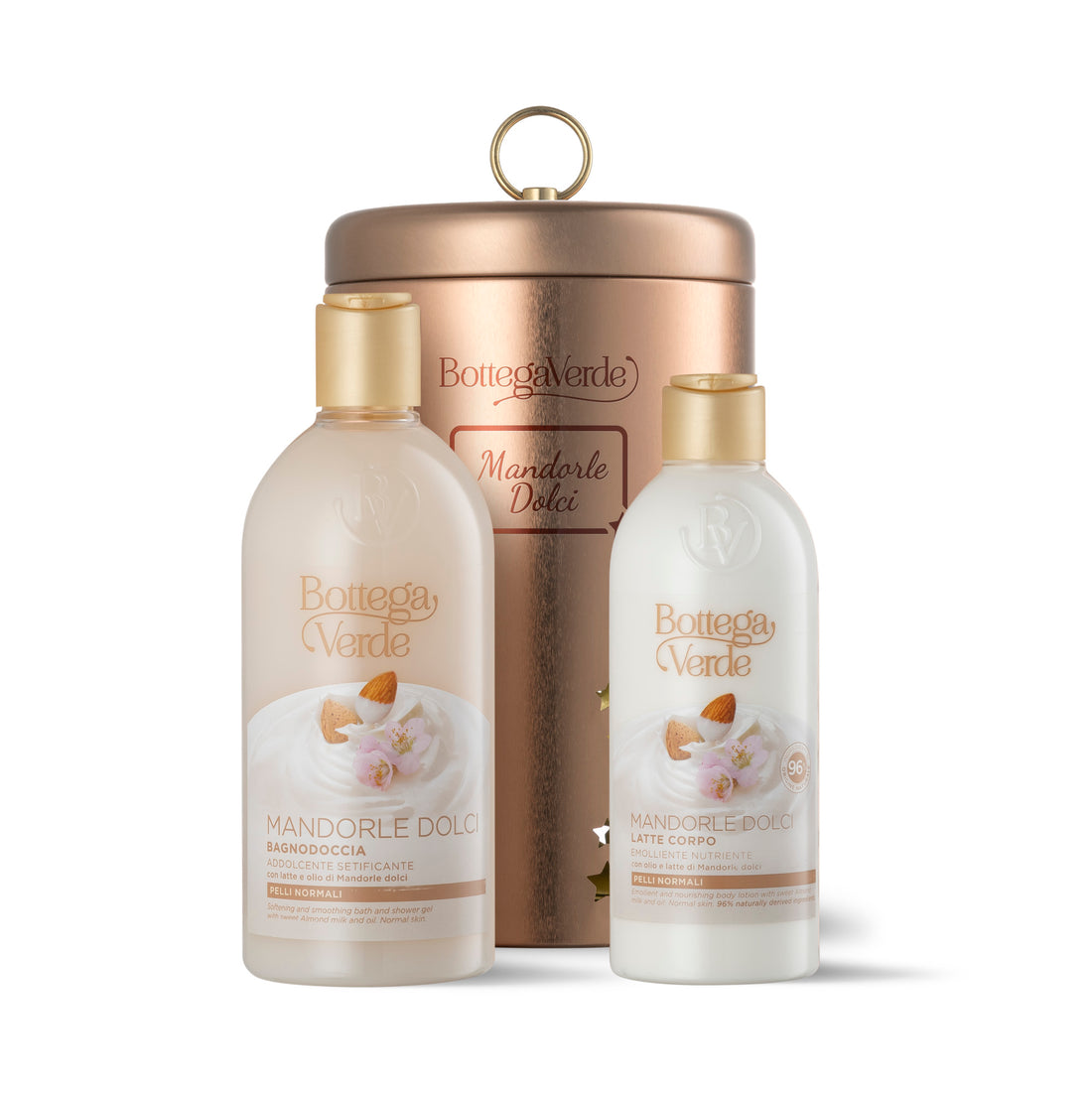 Set Bottega Verde Mediterranean Almond Box (sh/gel/400ml + b/lot/250ml + box/1pcs)