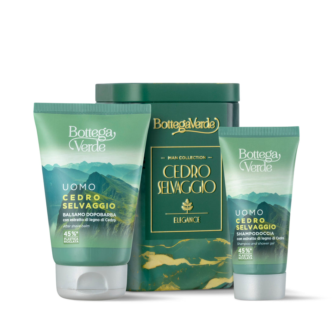 Bottega Verde Cedro Selvaggio Set (ash/balsamo/75ml + doccia/gel/50ml + scatola)