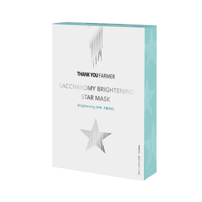 Thank You Farmer Saccharomy Brightening Star Maschera 10 x 30 ml — Maschera viso
