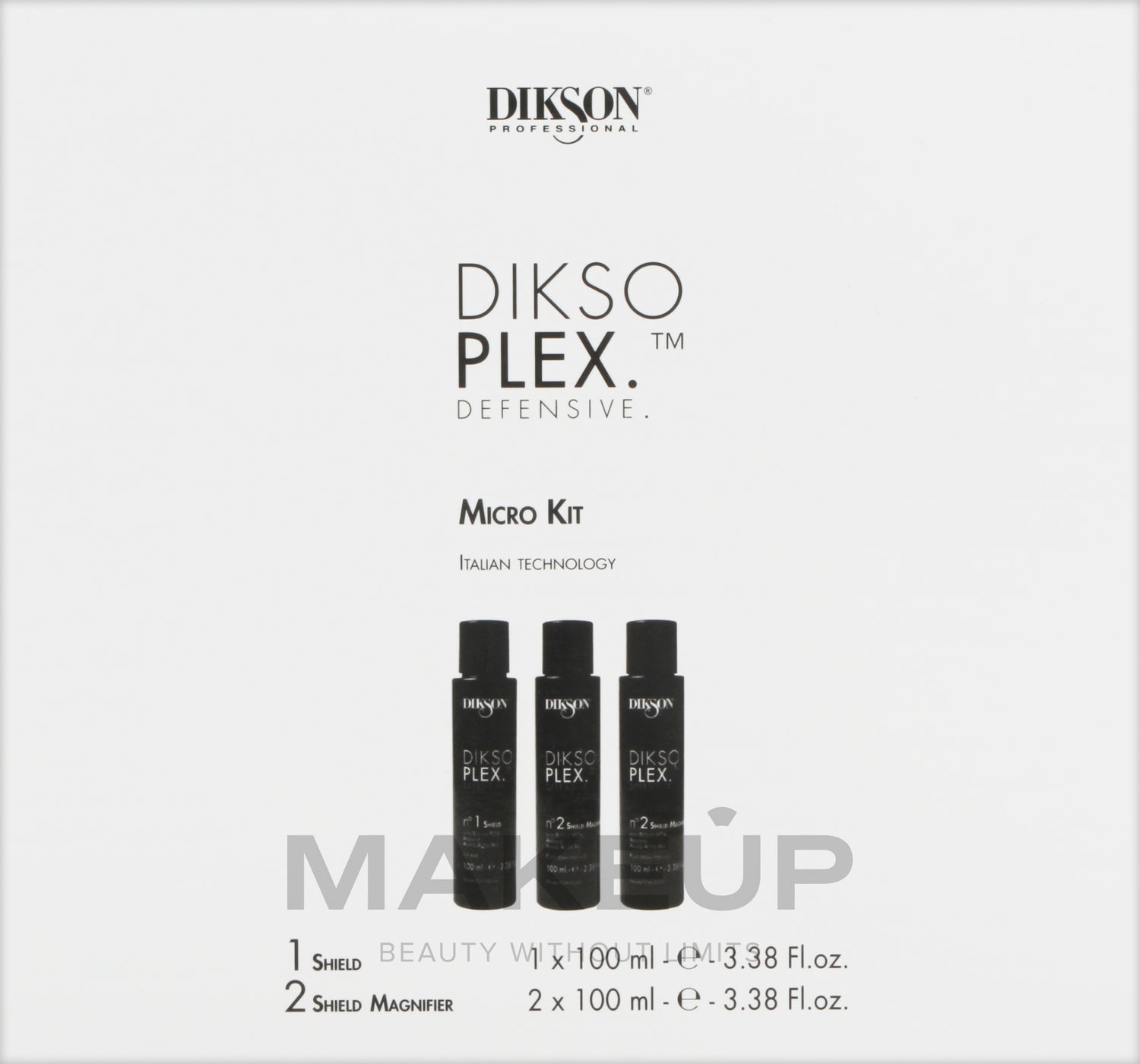 Set professionale per la cura dei capelli Dikson Dikso Plex (shield/100ml + hair/cr/2x100ml)