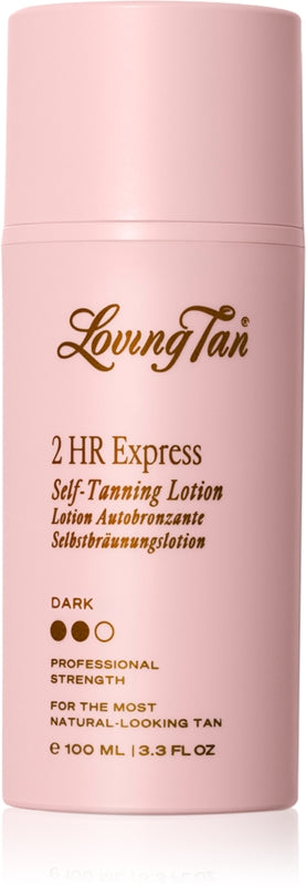 Loving Tan 2 HR Express latte autoabbronzante idratante colore Dark 100 ml