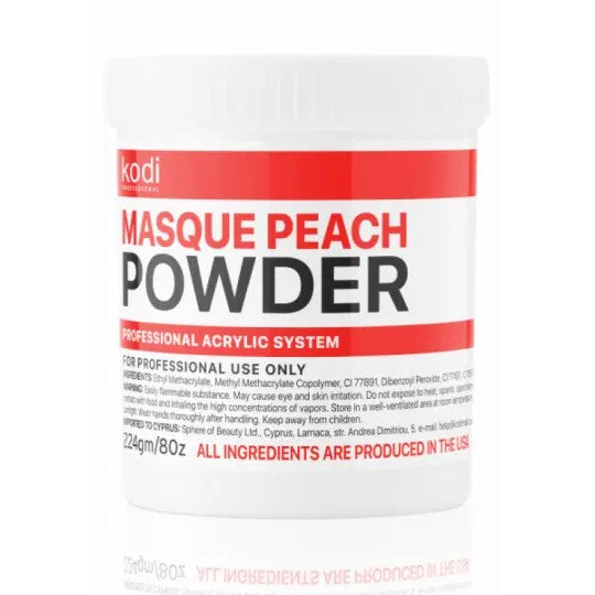 Kodi Professional Masque Peach+ Pó acrílico para unhas cor pêssego 224 g