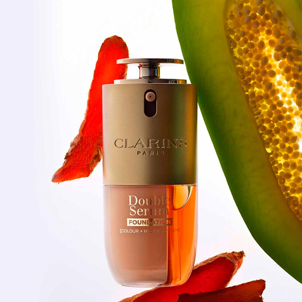 Clarins Double Serum Foundation — fondotinta siero tonalità M1W, 30ml