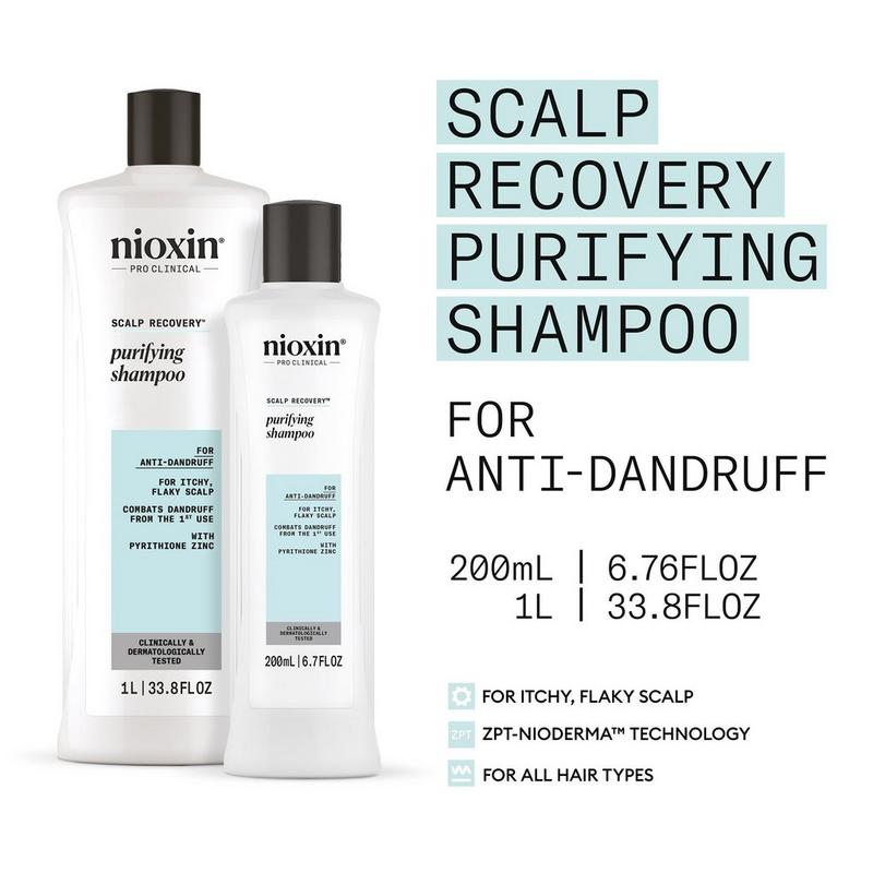 Nioxin Scalp Recovery Shampoo detergente purificante 1000 ml — Shampoo