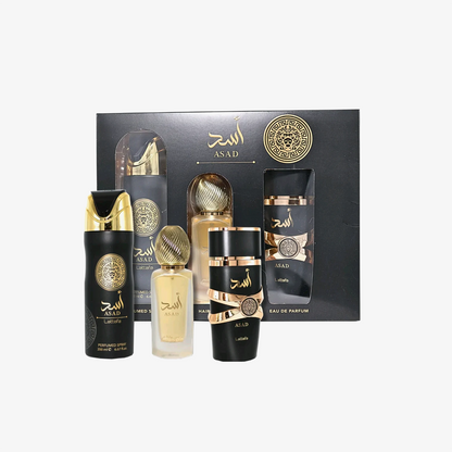 Lattafa Asad set EDP 100 ml + deodorante 200 ml + air freshener 300 ml spray