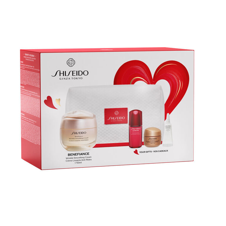 Shiseido Benefiance Wrinkle Smoothing Cream — crema anti-rughe confezione regalo