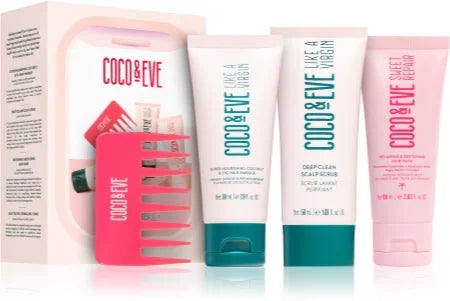 Kit de călătorie Coco &amp; Eve Hair 60ml + 60ml + 50ml