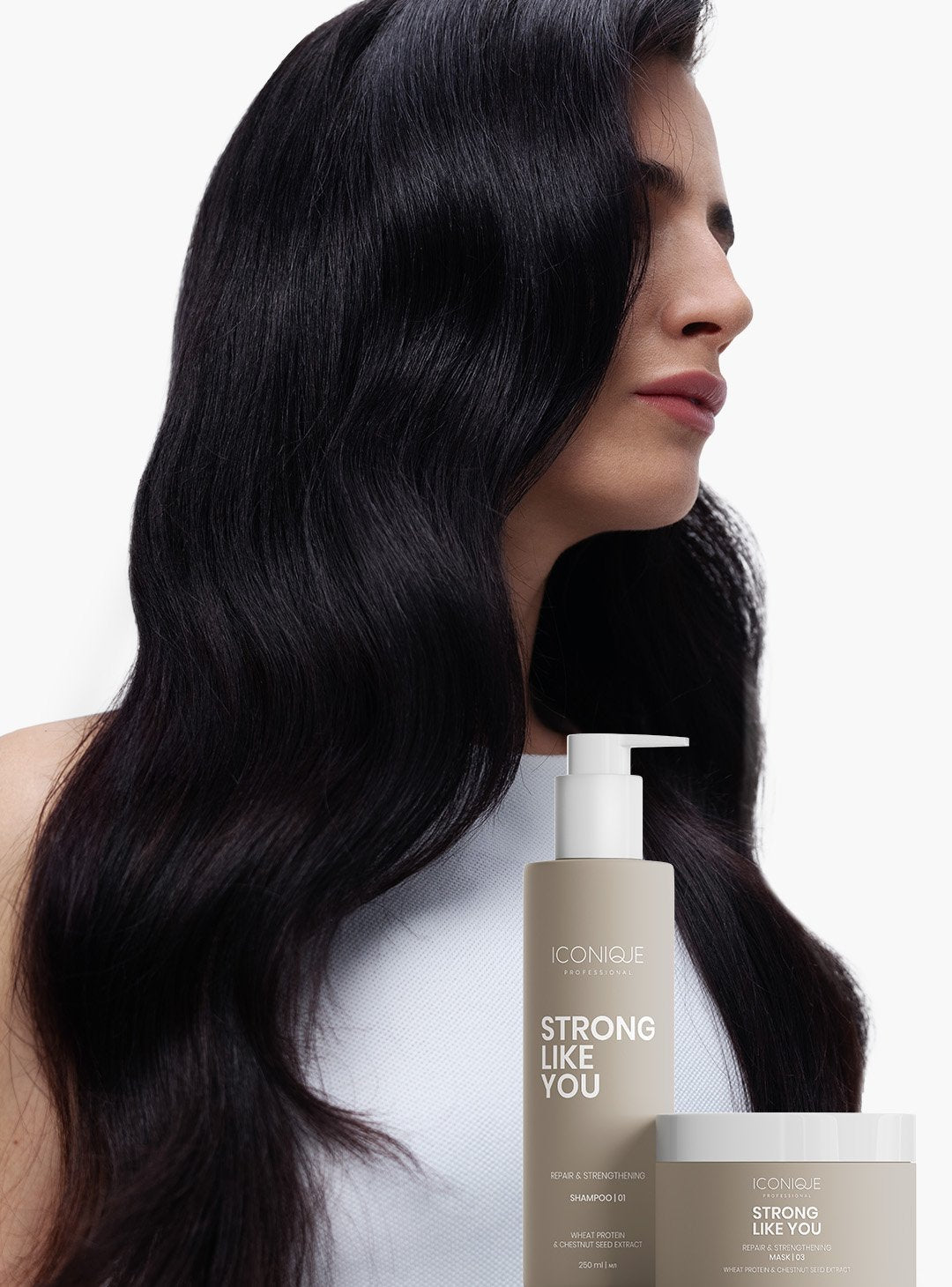 Iconique Professional Caring Like You Shampoo 250 ml Balsamo 250 ml BrushArt Spazzola cofanetto — Set capelli
