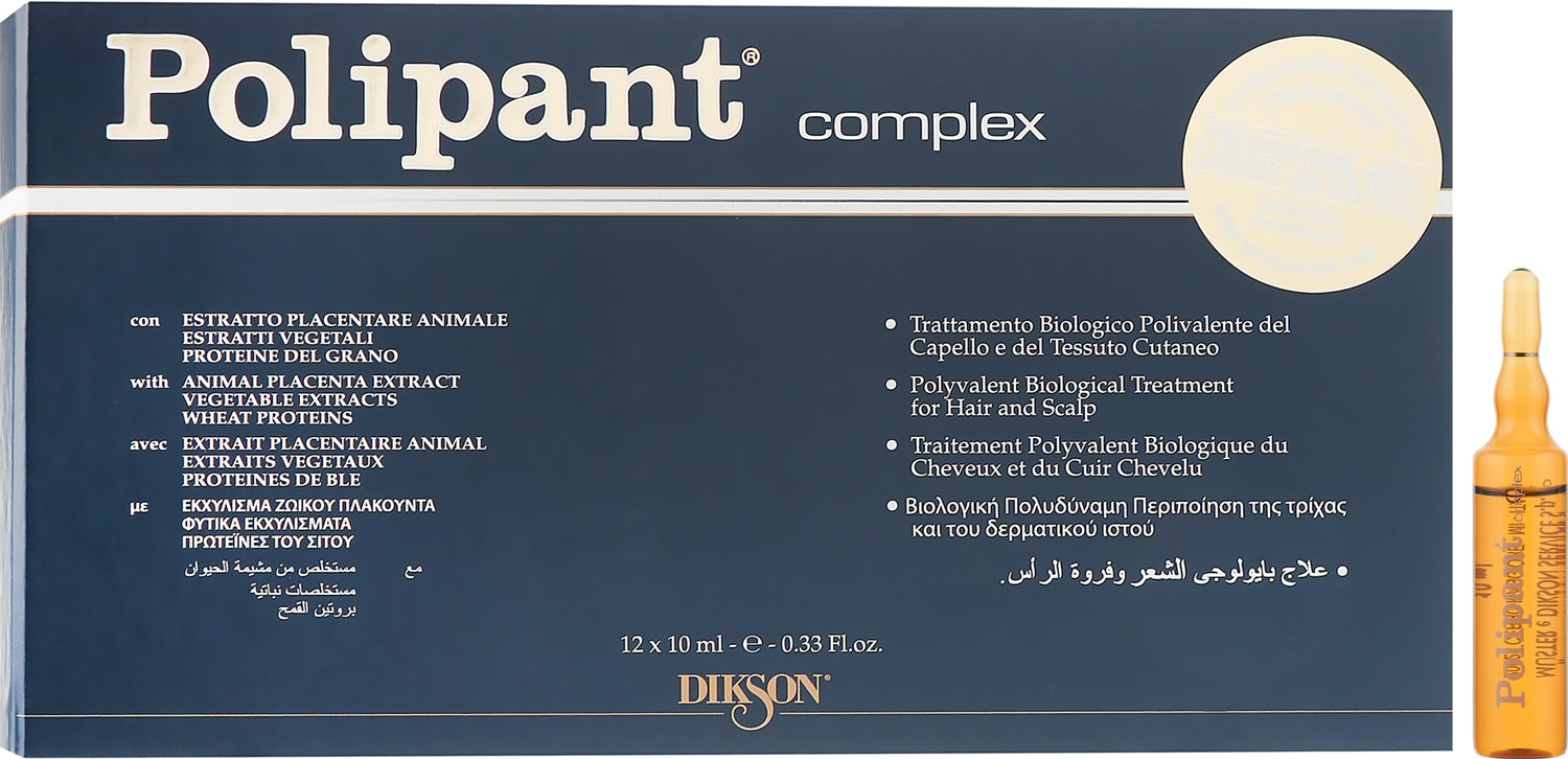 Fiala per trattamento capelli e cuoio capelluto Dikson Polipant Complex 12 x 10 ml