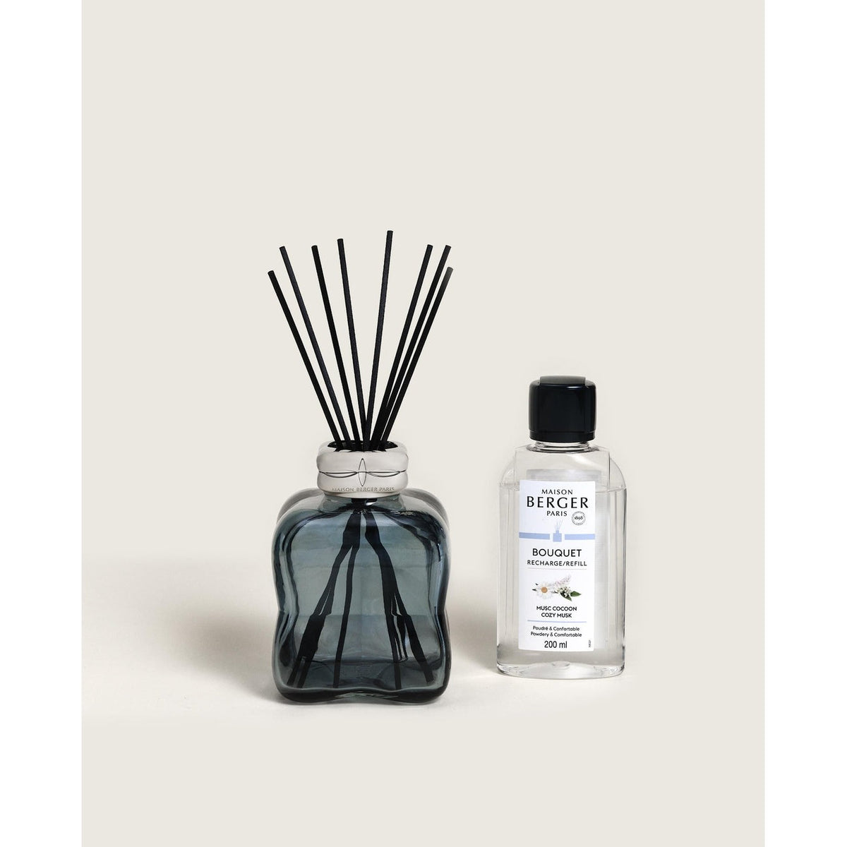Maison Berger Paris Diffusore Cosy Blue + Ricarica Cozy Musk 200ml — Set Diffusore