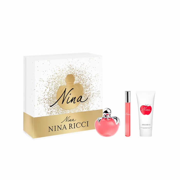 Nina Ricci נינה או דה טואלט ספריי 50 מ&quot;ל סט 3 חתיכות