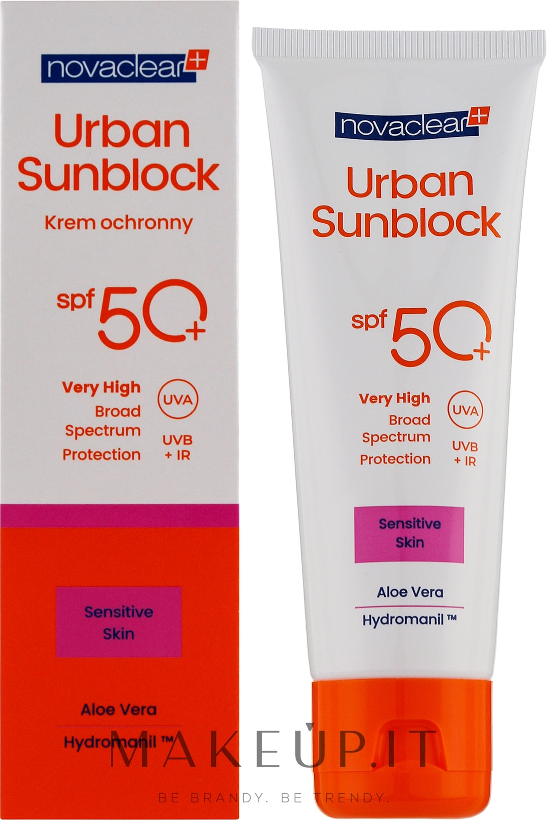 Crema solare per pelle sensibile Novaclear Urban Sunblock Protective Cream Sensitive Skin SPF50 40 ml