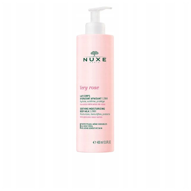 Nuxe Very Rose — latte corpo idratante e lenitivo 400 ml