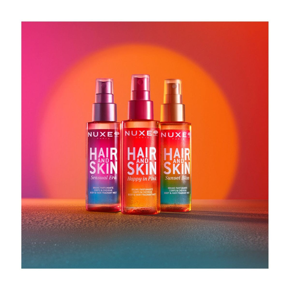 Nuxe Hair &amp; Skin Happy In Pink spray nebulizzato profumato per corpo e capelli 100 ml