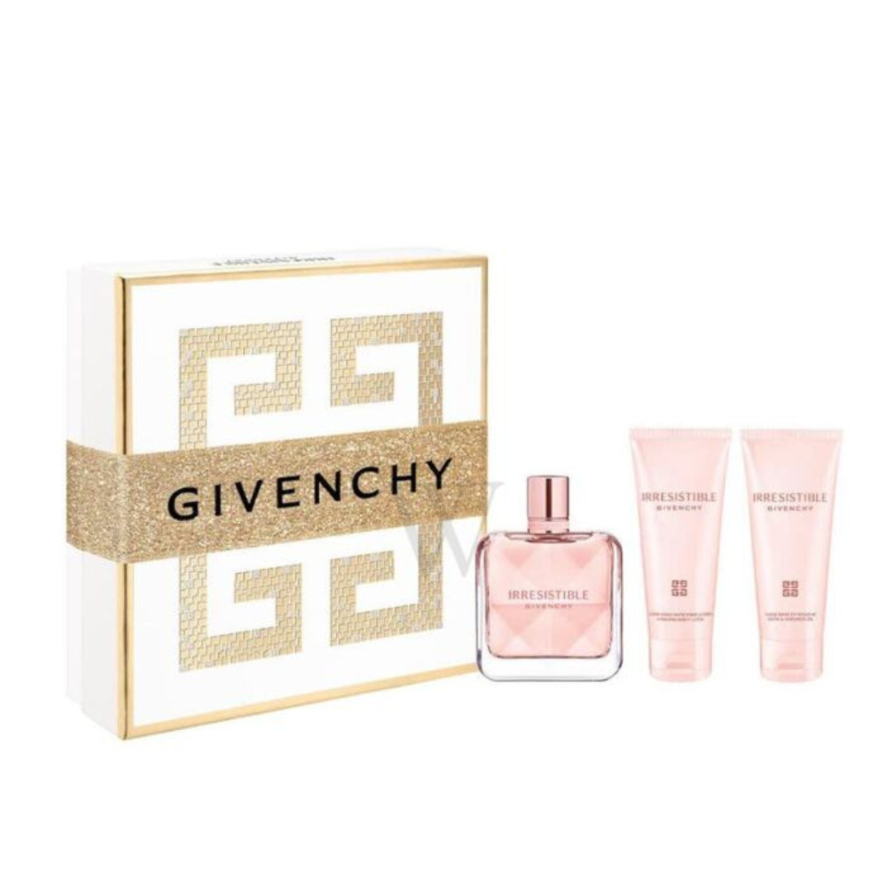 Givenchy Irresistible Ep 80 Body Gel Box set 80 ml EDP + 75 ml lección corporal + gel de ducha 75 ml