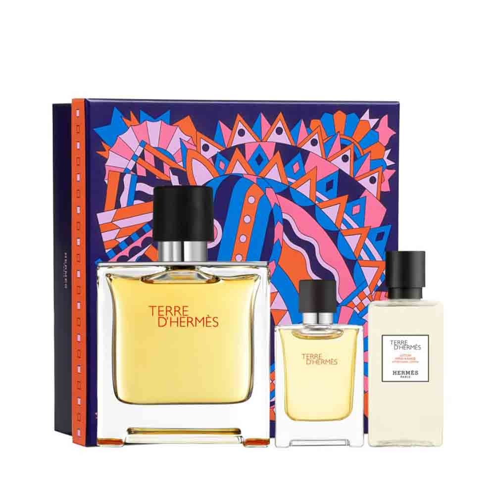 Hermès Hermes Terre Parfum Eau De Parfum Men 75ml Aftershave Balm 40ml