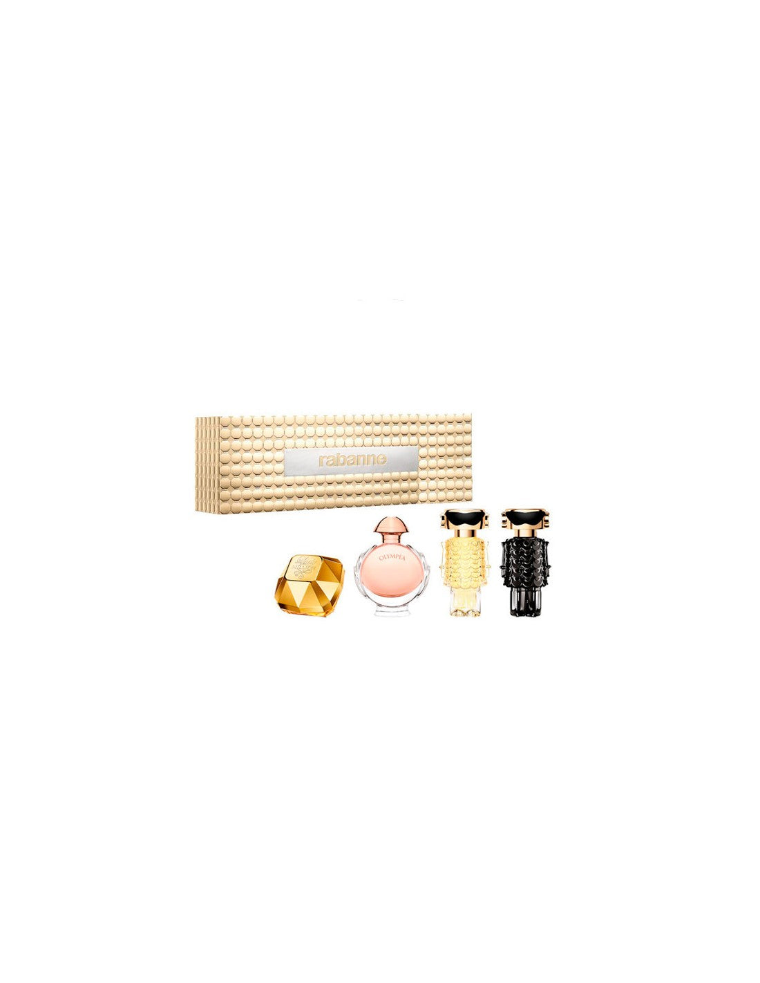 Paco Rabanne Miniatuur Vrouwelijke Olympea Edp 6ml Lady Mil Edp 5ml Fame Edp 4mlfame Int 4ml