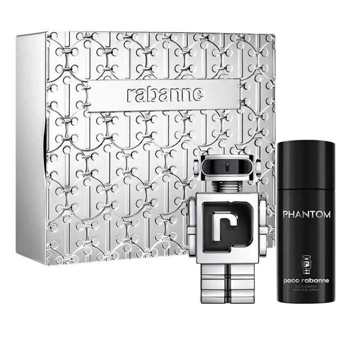 Paco Rabanne Phantom Eau De Toilette Spray 100ml Set 2 piezas