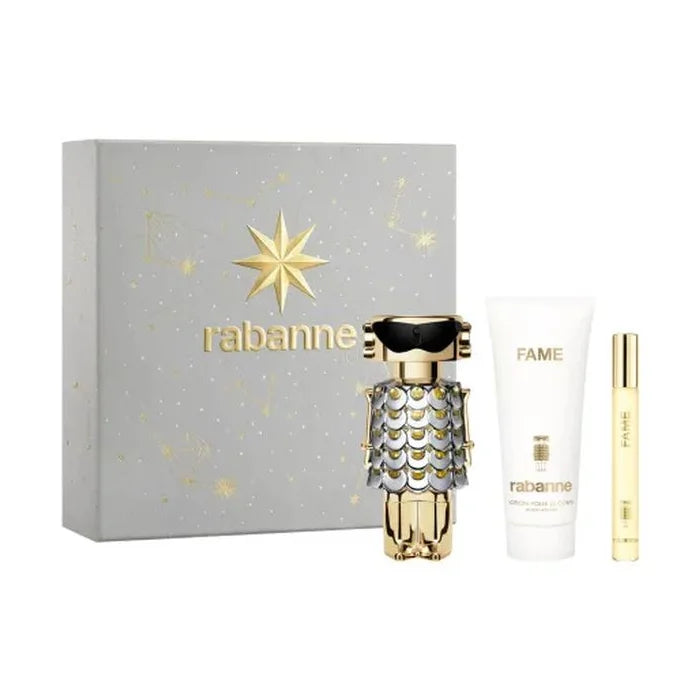 Rabanne Fame Eau de Parfum Spray 80ml Zestaw 3 sztuk 