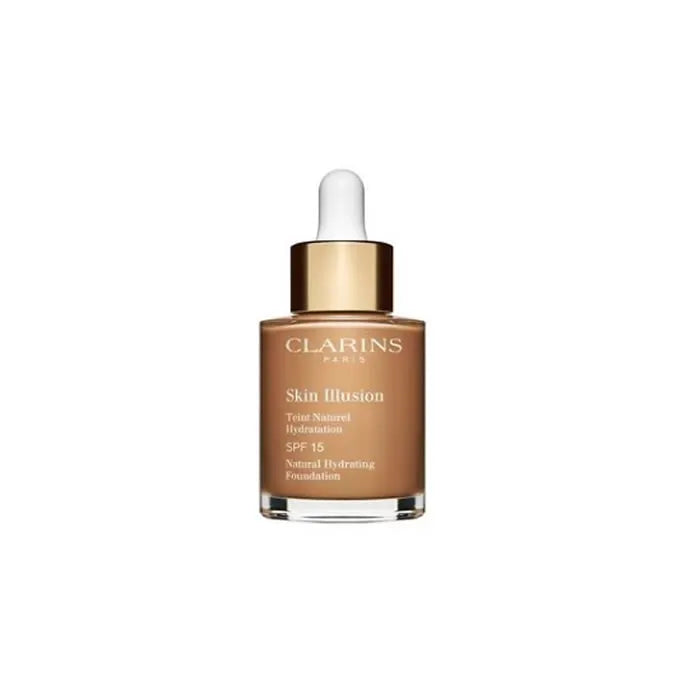 Clarins Skin Illusion Moisturizing Makeup SPF 15 — fondotinta idratante naturale 30 ml, tonalità 114 Cappuccino