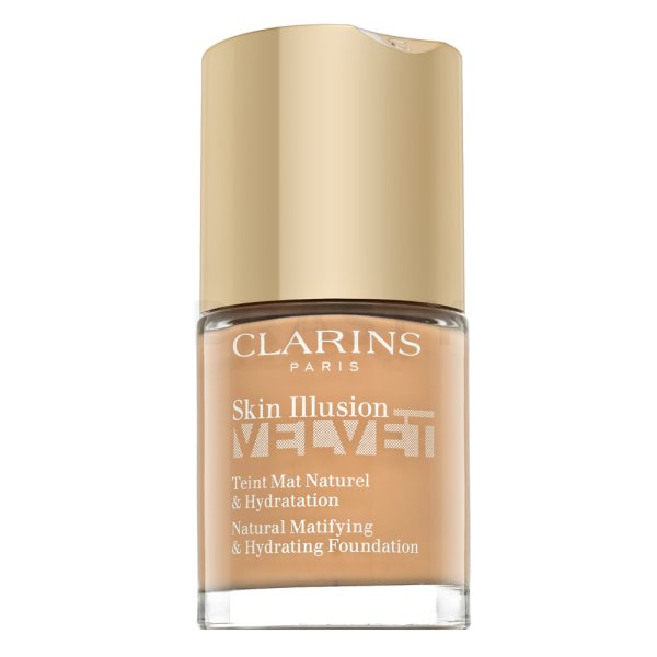 Clarins Skin Illusion Velvet Natural Fondotinta opacizzante e idratante 108,5W Cashew 30 ml