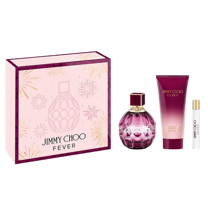 Jimmy Choo Fever Eau De Parfum Vaporisateur 100 ml Coffret 3 Pièces